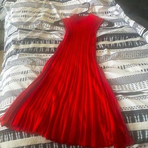 Candie’s Red Turtleneck Kneelength Dress